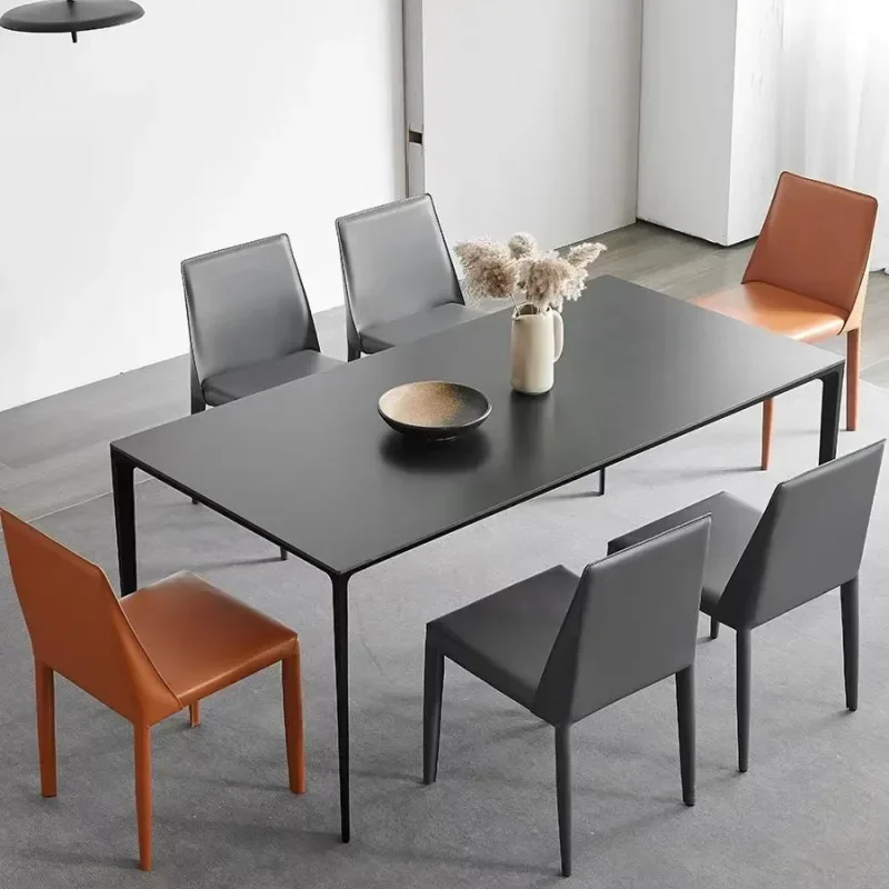 Обеденный стол Delifeng из чистого белого камня для дома маленький минималистичный