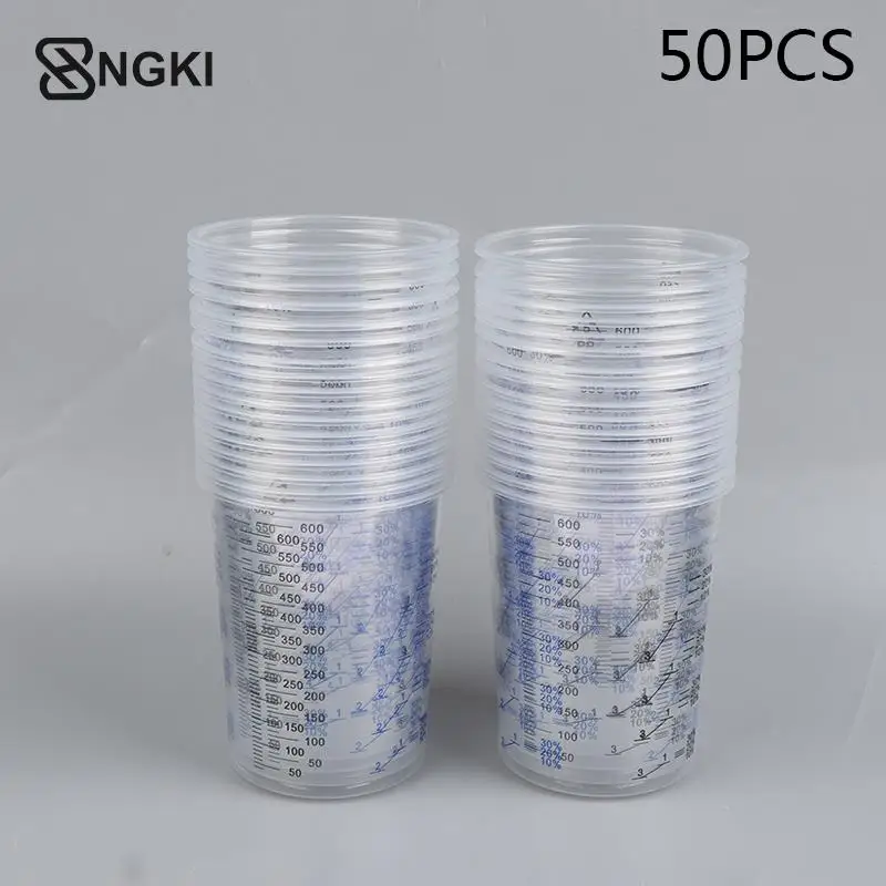 

Мерные стаканчики из пластика для смешивания краски 600 мл