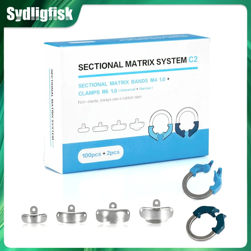 100 шт./коробка зубные матричные ленты металлические матрицы из нити зажимное