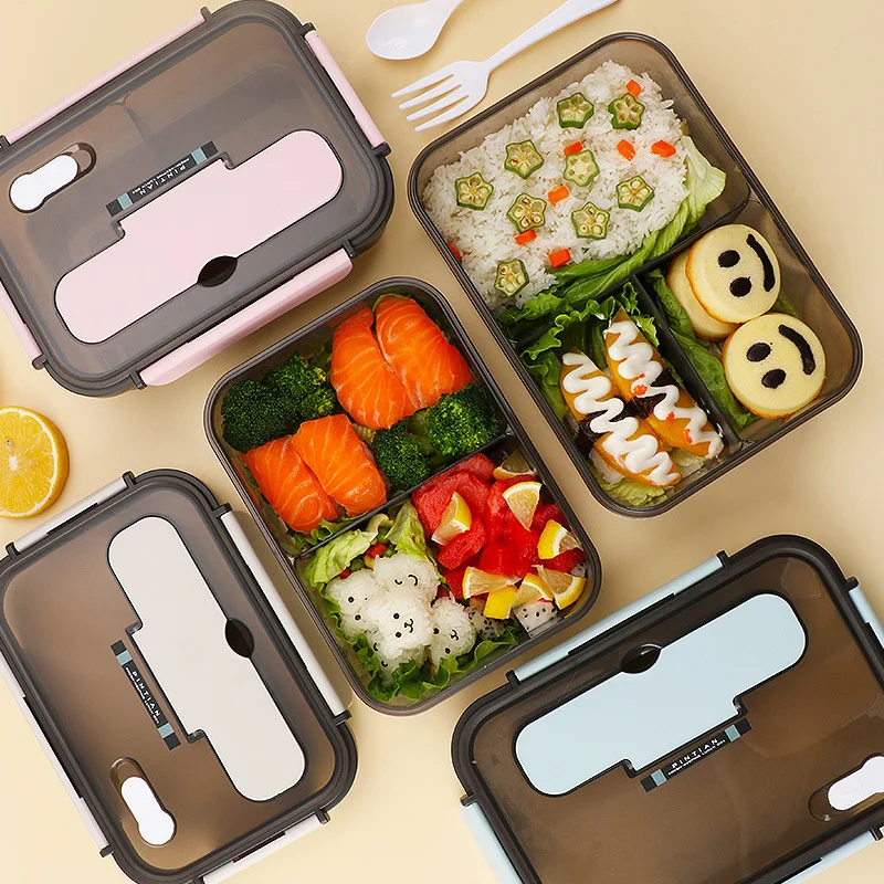 

Kitchen Lunch Box Work Student Outdoor Activities Travel Microwave Heating Food Container Plastic Bento Box Storage Snacks Boxes