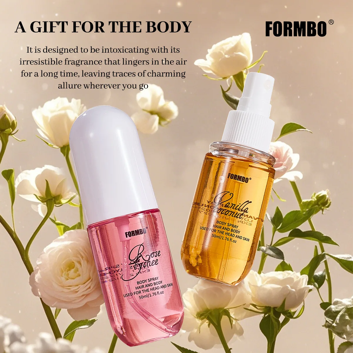 Долговечный ближневосточный мужской парфюм FORMBO Body Mist доступен на английском