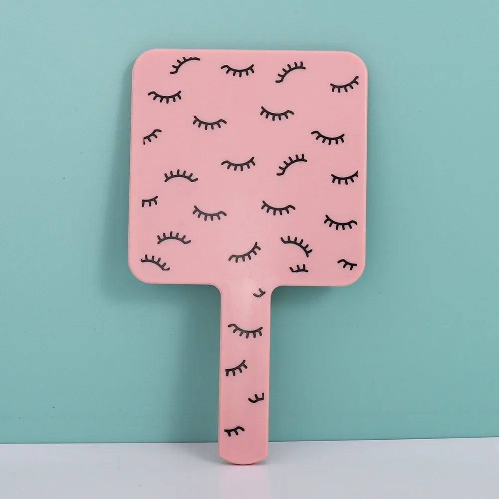 

1PC Handheld Makeup Mirror Square Mirror Hand Mirror Handle Makeup Vanity Portable Compact Mirrors Cosmetic Beauty Accessories