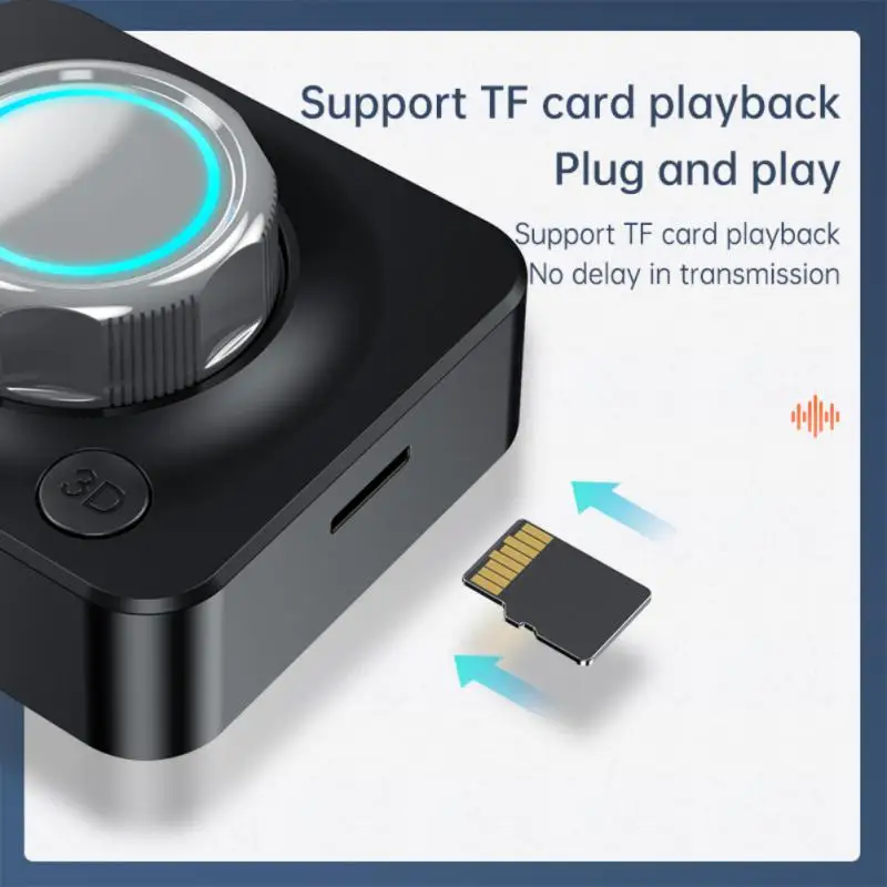 

3D 5.0 Audio Receiver Surround Stereo Sound SD TF Card RCA 3.5mm AUX USB Wireless Adapter For CAR Kit Speaker