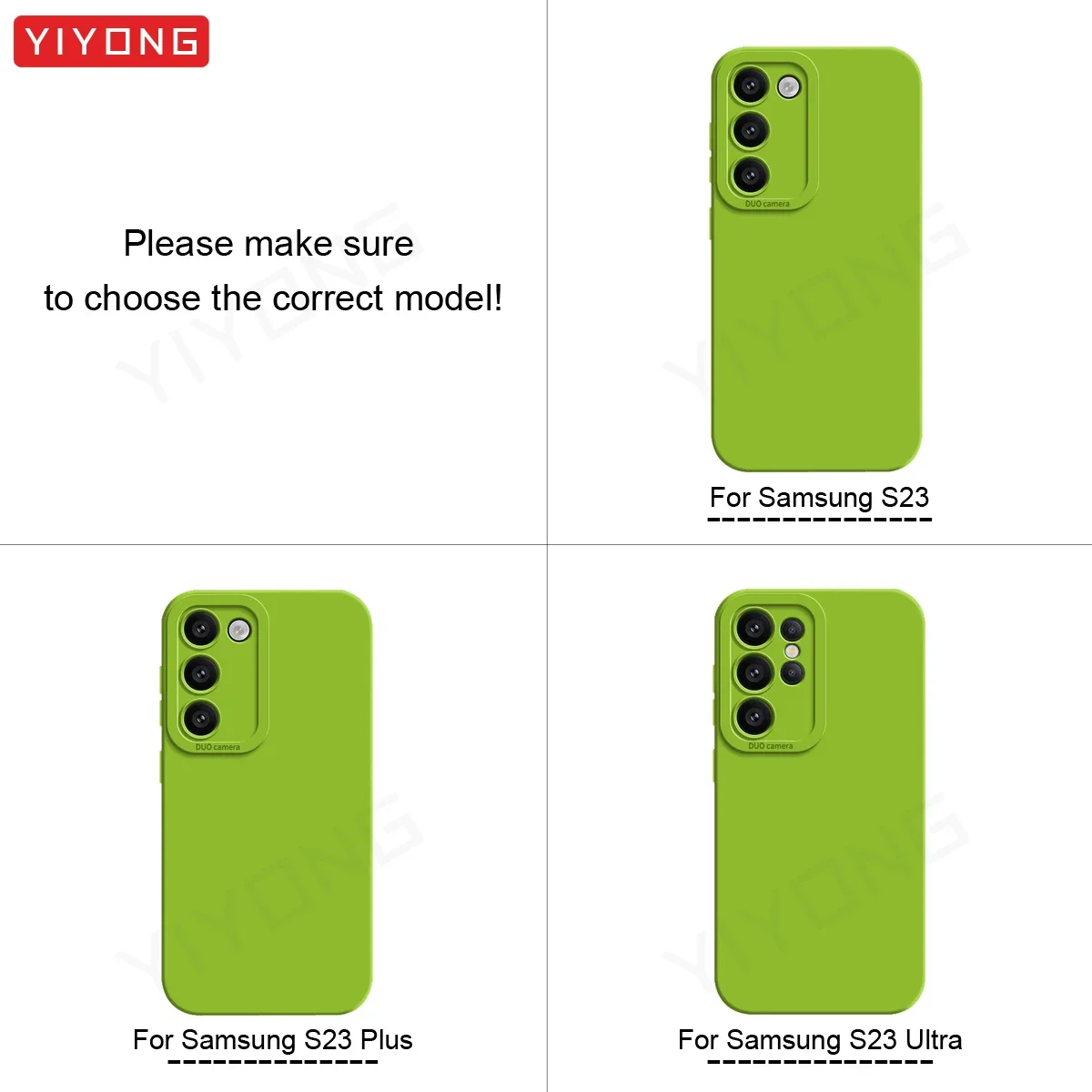 Фото Чехол YIYONG Square Liquid Silicone Soft Cover для Samsung Galaxy S22 S25 Ultra S23 S24 Plus S22+ S23+ S24+ S25+ Чехлы для телефонов №3