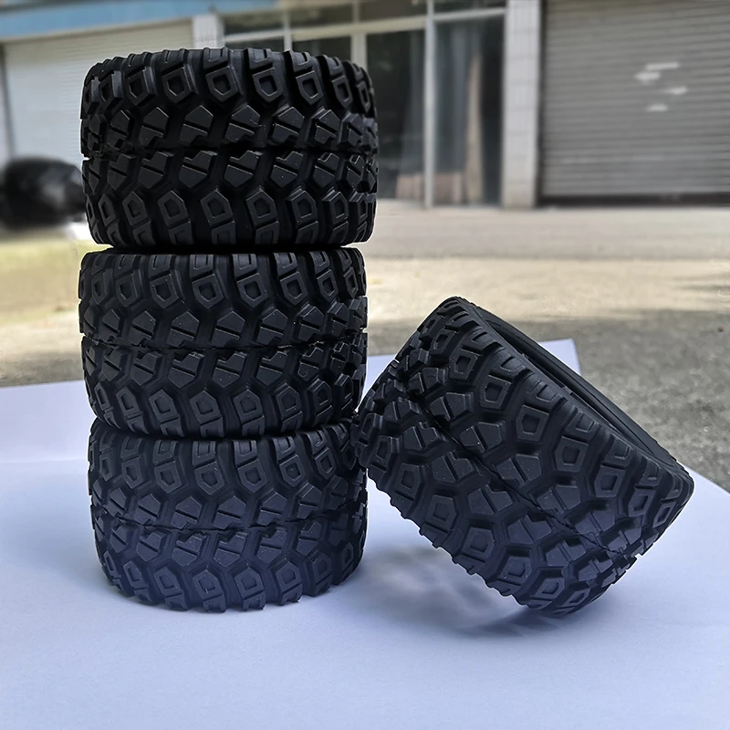 4 шины для грузовика 1:16 4WD MJX. Trxs. Резиновая шина Traxxas 1/16 E-Revo диаметр 80 мм ширина: 46