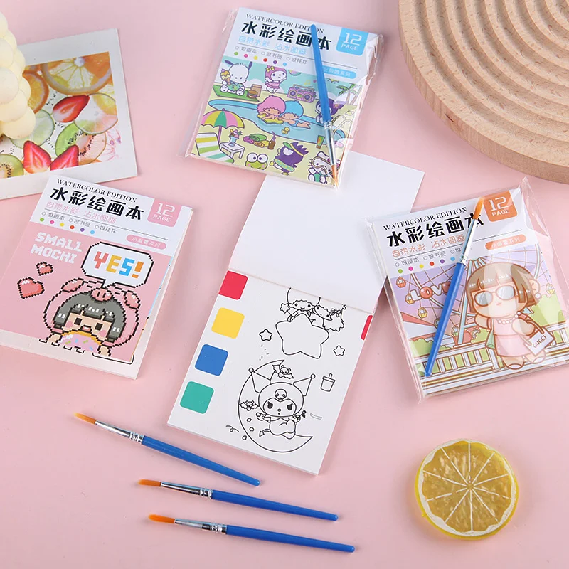 Ing Book Watercolor Book Diy Handmade Portable Note Book Wat
