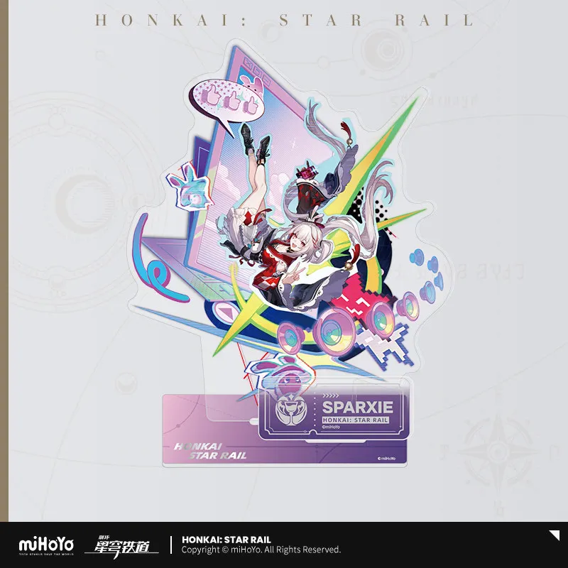 Фото Акриловая настольная фигурка-подставка Honkai Star Rail: Яогуан, Спарк, Фэйин, Трейлблейзер. Коллекционный декор, подарок. №5