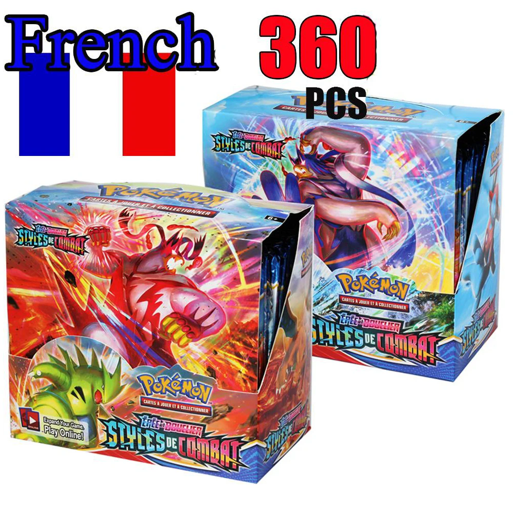

Newest Pokemon Cards French Pokemon Brilliant Stars Booster Box Dark Ablaze Fusion Trading Card Game Collection Cards Toy