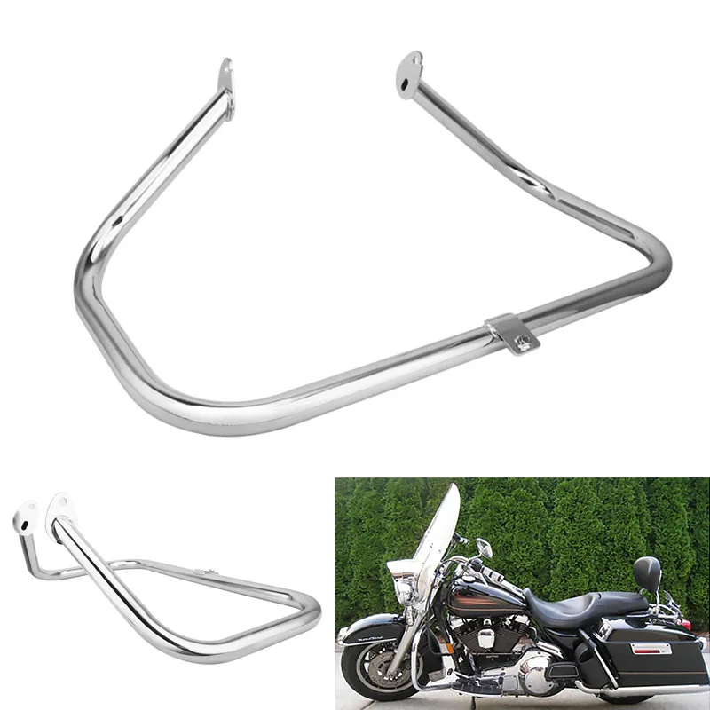 For Harley Touring models 1996-2013 Motorcycle Chrome Engine Guard Highway Bumper Crash Bar Frame Protection Accessories