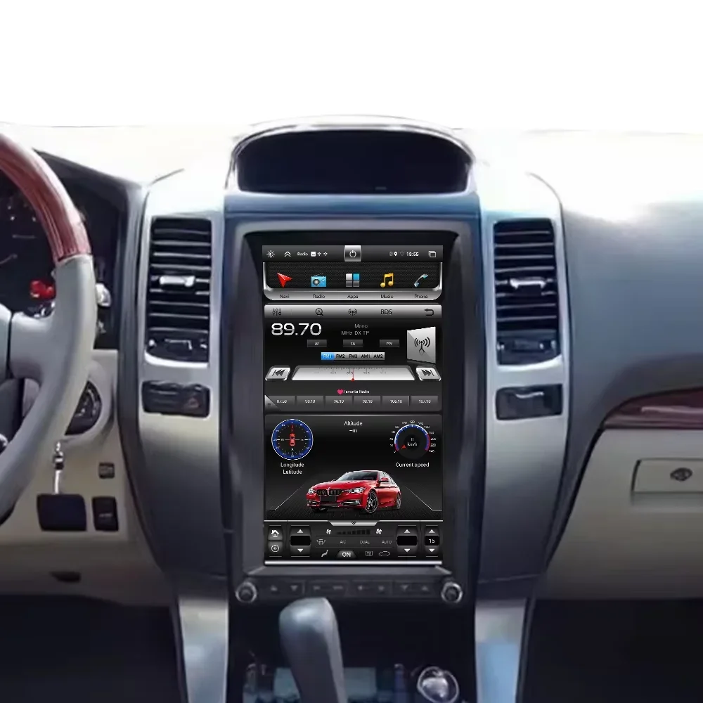 13 6 &quotAndroid для Lexus GX470 Toyota Land Cruiser Prado 120 2002-2009 автомобильный радиоприемник стерео