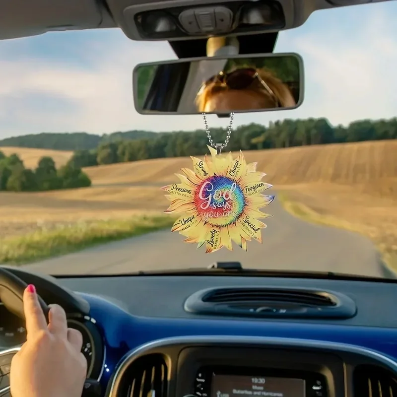 Акриловые украшения для автомобиля и дома включая топперы с подсолнухом