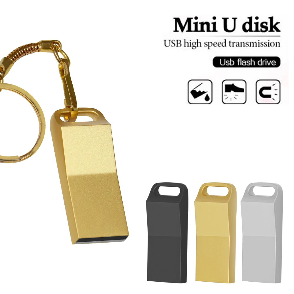 

Флэш-накопитель USB в металлическом корпусе, 4 ГБ, 8 ГБ, 16 ГБ, 32 ГБ, 64 ГБ, 128 ГБ