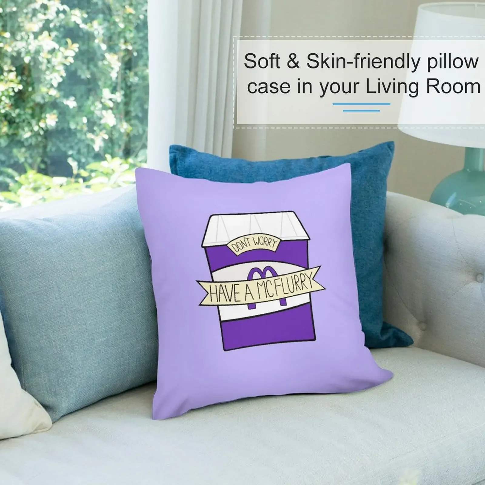 Не волнуйтесь есть McFlurry Декоративная подушка Наволочки