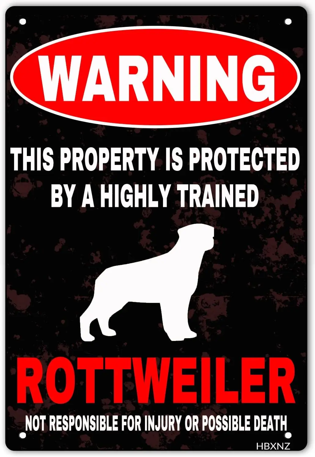 Забавный постер Ротвелер Sgn для кофейни спальни дома Lvng декор ntque Metl Tn Sgns 812nch N