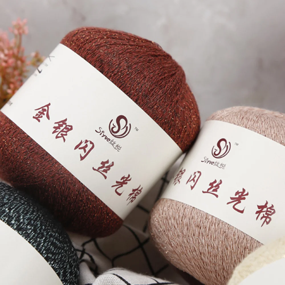 Шаль из мягкой кружевной пряжи для вязания крючком 50 г/шар