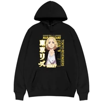 anime tokyo revengers manjiro sano tee mikey print hoodie oversized men women tops japanese cartoon pullover cosplay sweatshirt
