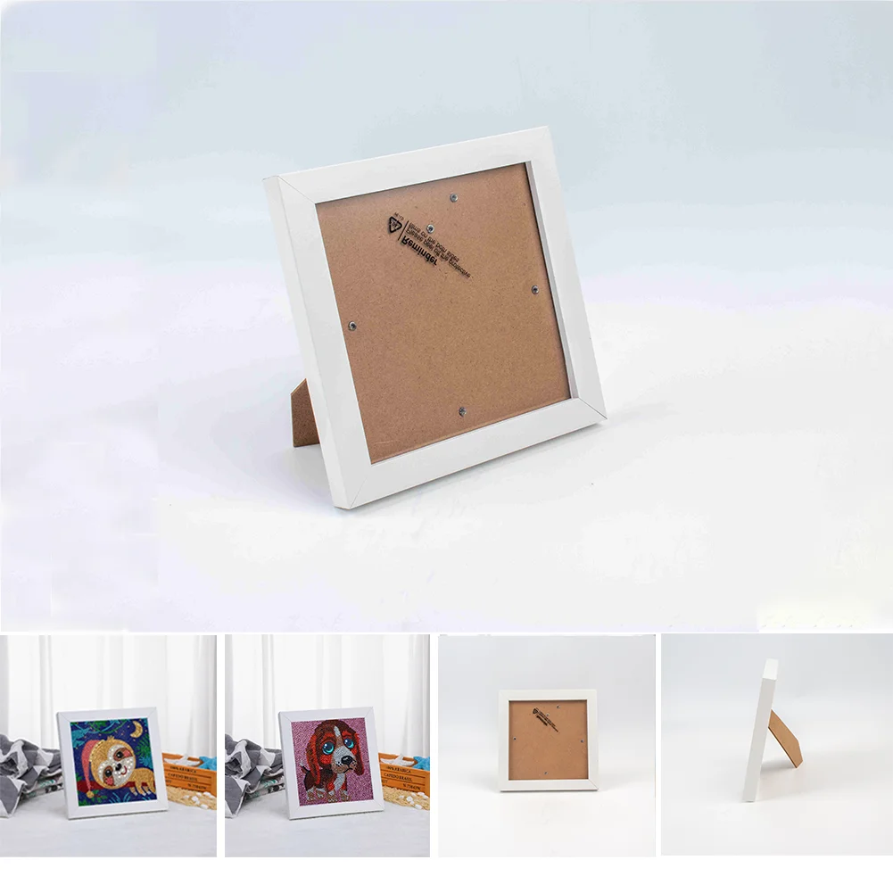 

Photo Frame For Kids Diamond Painting DIY Diamond Mosaic Embroidery Frame Poster Canvas Painting Frame Picture Holder Stand Gift