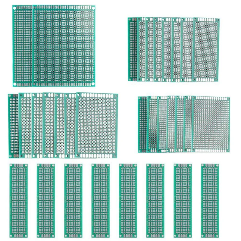 

32PCS/Lot 5X7 4X6 3X7 2X8 7X9cm Double Side Prototype DIY Universal Printed Circuit PCB Board Protoboard Pcb Kit
