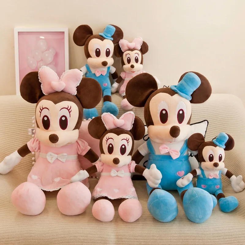 

Disney New Mickey Mouse Plush Toy Kawaii Mickey Minnie Doll Cute Animals Woman Child Birthday Decorations Home Party Supplies