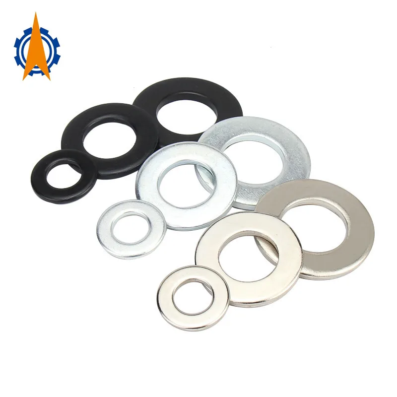 

M3 M4 M5 M6 M8 M10 M12 M14 M16 M18 M20 M24 M27 M30 Grade 8.8 high hardness flat washer metal thickened flat washer