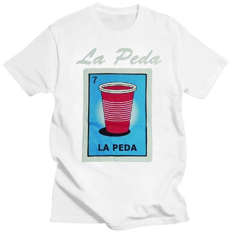 

Mexican Loteria La Peda Black T-Shirt Funny Graphic Tee Shirt New Fashion Design