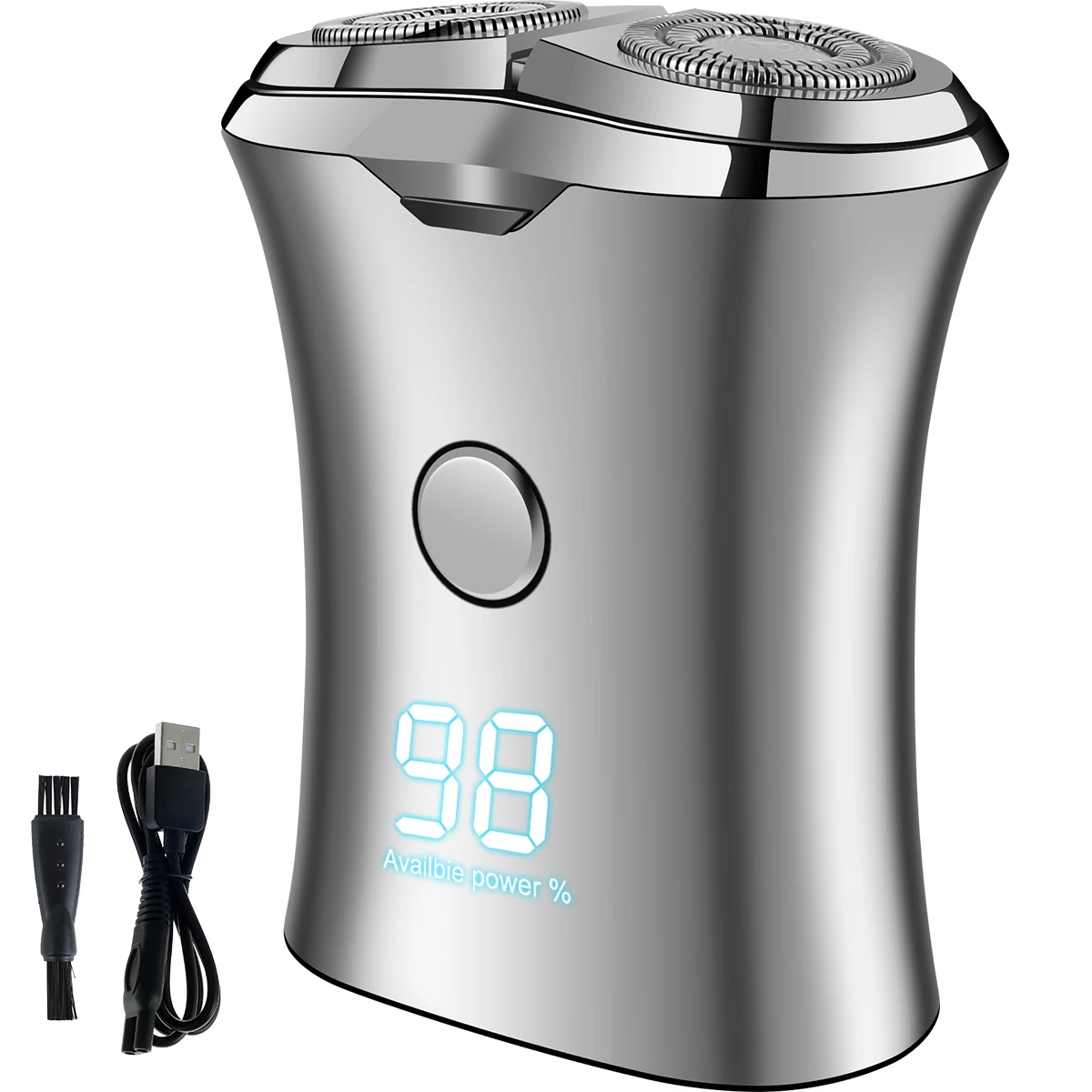 

Электрическая бритва, мини-электробритва с зарядкой от USB, Влажная и сухая вращающаяся, водонепроницаемая, с функцией быстрой зарядки