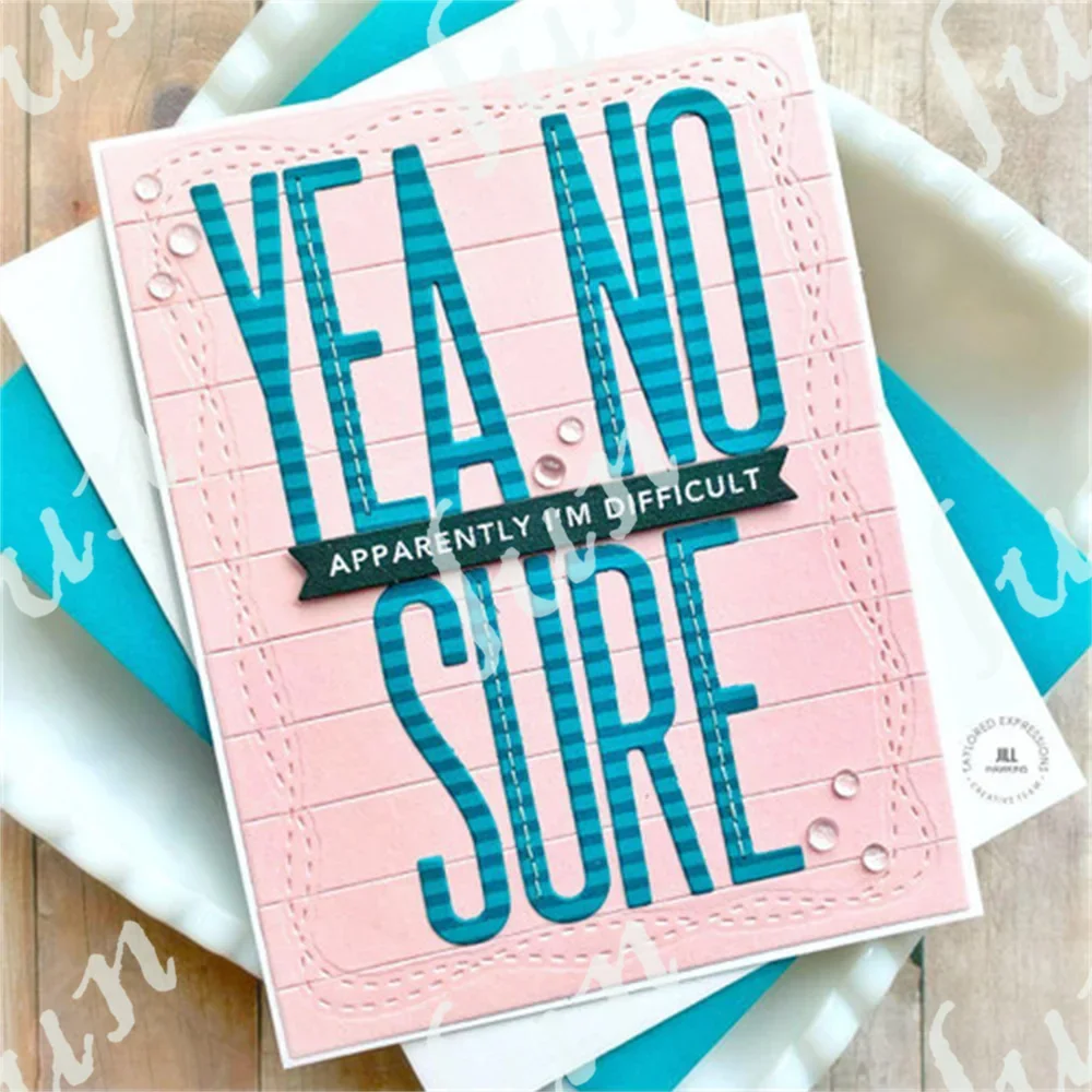 Новинка металлические штампы трафарет для 2024 Alpha Bits Набор изготовления открыток