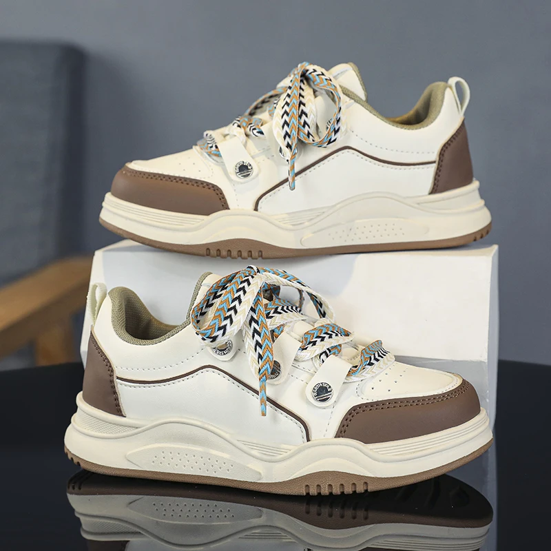 

Новинка 2023, детская повседневная обувь, кожаные кроссовки для девочек, резиновая нескользящая водонепроницаемая обувь для бега, детская спортивная прогулочная обувь для девочек