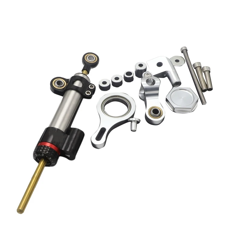 

Motorcycles Adjustable Steering Stabilizer Damper Bracket Kit for YAMAHA YZF R6 2006-2020/ R1 2009-2017