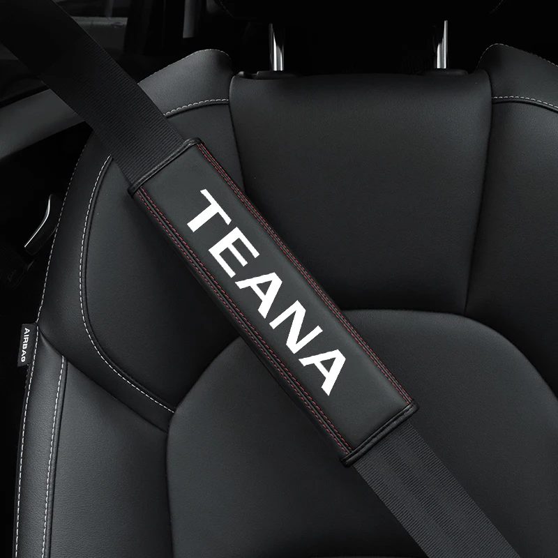 

For Nissan Teana 1pc Cowhide Car Interior Seat Belt Protector Cover For Nissan Teana car Auto Accessories