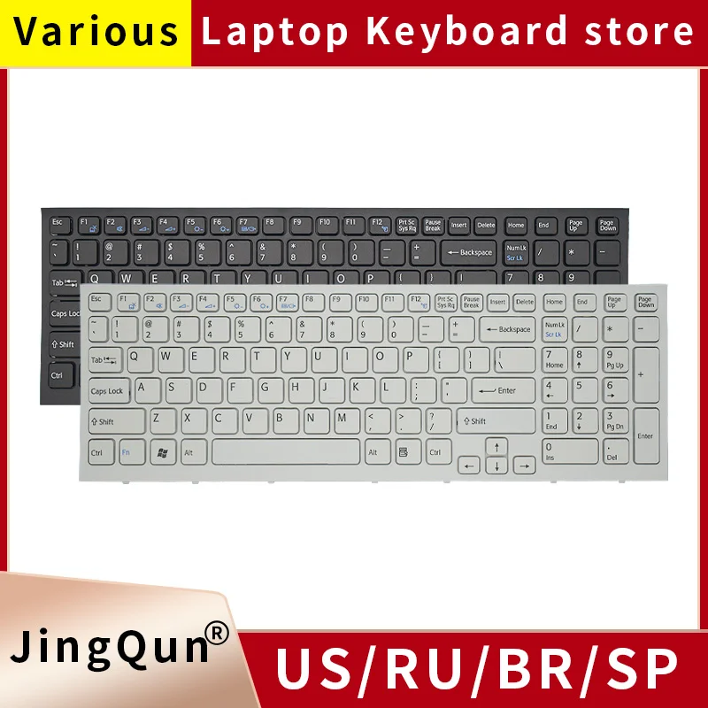 

New US Russian Laptop Keyboard For Sony VAIO PCG-71212T 71211T 71211W 71311N 71315L 71318L 71311T 7121CP EB25EC EB27EC EB18EC EB