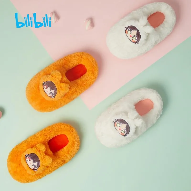 

Мужские и женские плюшевые тапочки Tian Guan Ci Fu Q-Version, домашние тапочки, мягкая плюшевая обувь, Уютная теплая обувь, Тапочки