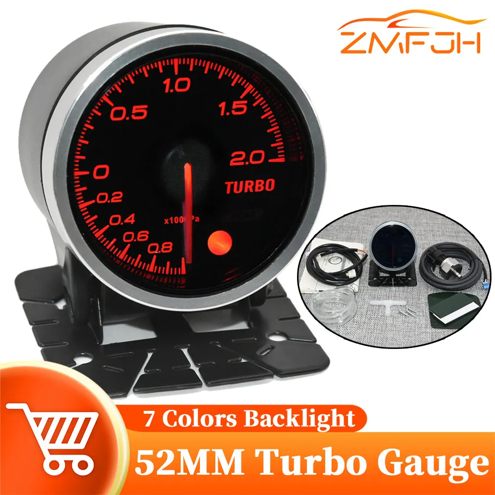 

Универсальная дымовая линза, электронный датчик с зуммером, 7 цветов, подсветка, датчик усиления, 2 бар, для автомобиля, грузовика, 12 В