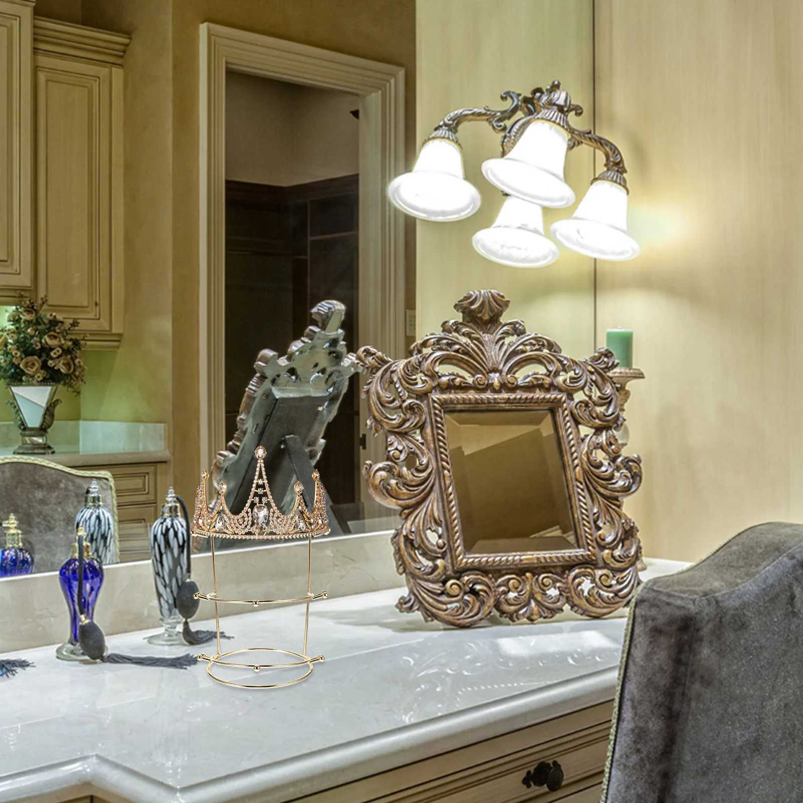 Holder Rack Display Organizer Headband Stand Hairstorage Jewelry Necklace Alloy Hairband Headpiece Home Headwear Bands Hoops