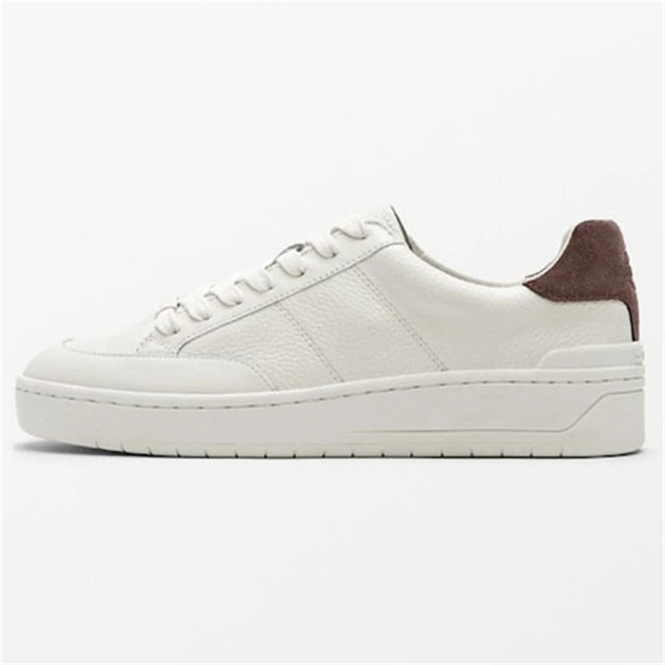 2023 Spring Summer Genuine Leather Lace-Up Sneakers Women Canvas Shoes Woman Casual Sports Shoes Female Flats Trendy Footwear