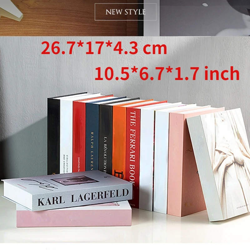 

3 PCS/lot Fake Books Vintage Home Living Room Decoration Modern Coffee Table Book Storage Box Luxury Decorative Book Art Style