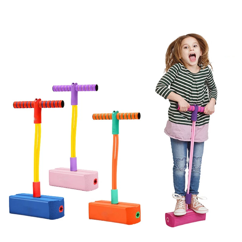 

New Children's Grow Taller Balance Toy Frog Jumping Outdoor Exercise Equipment Color Boys and Girls Fitness Bouncing Sound