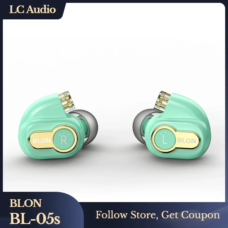 BLON BL-05s BL05s 3-го поколения 10 мм карбоновые наушники-вкладыши DJ монитор HIFI наушники