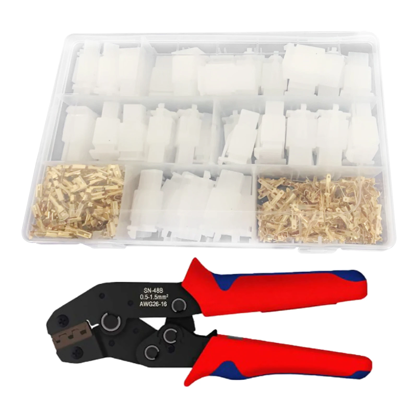 

581pcs Ratchet Professional Terminal Crimping Plier Set Lugs Portable Assortment Tool Crimp Electrical Wire Connector Durable