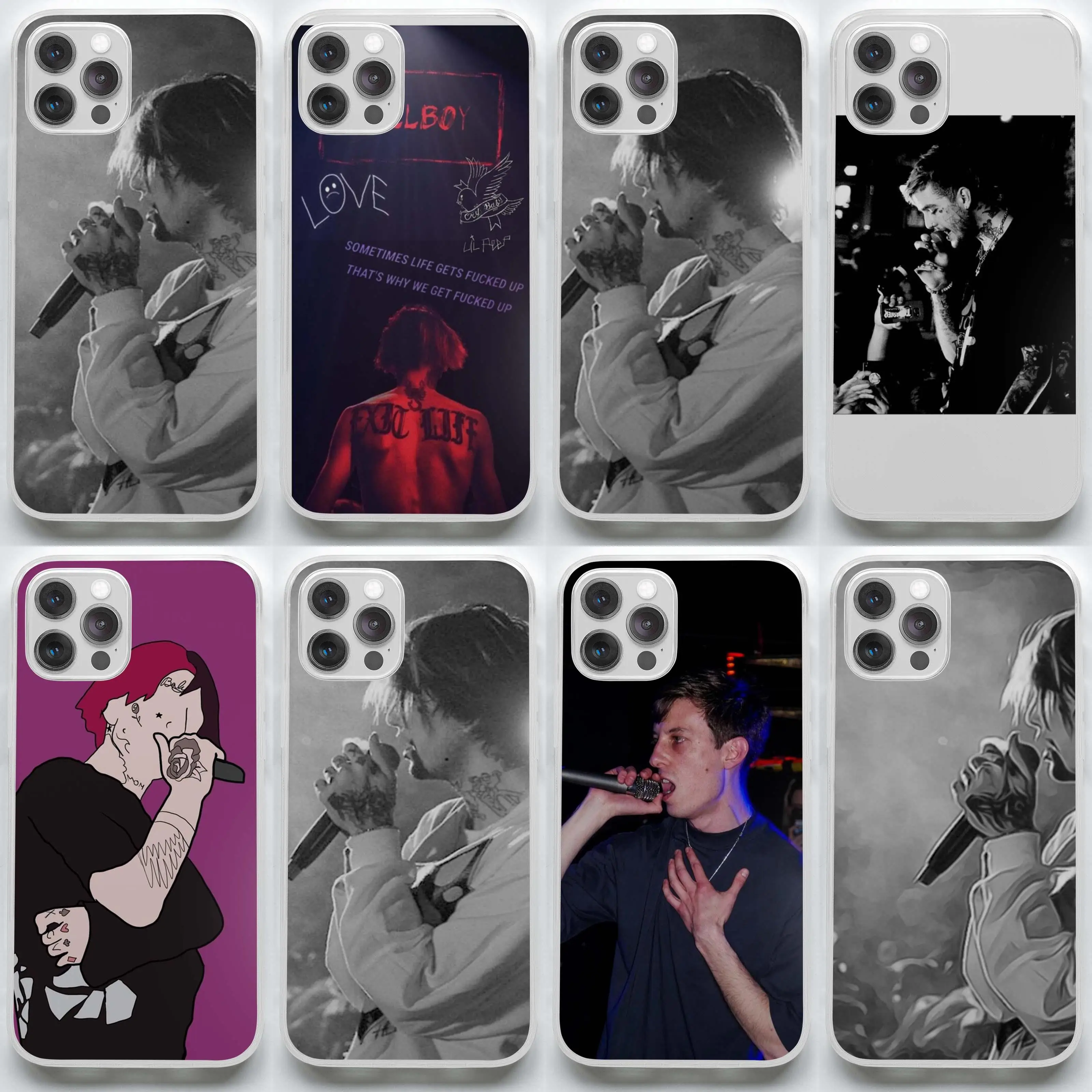 

Мягкий чехол L-Lil-Peep-ps для iPhone 11 12 13 Pro Max Mini 7 8 Plus X XS XR Max