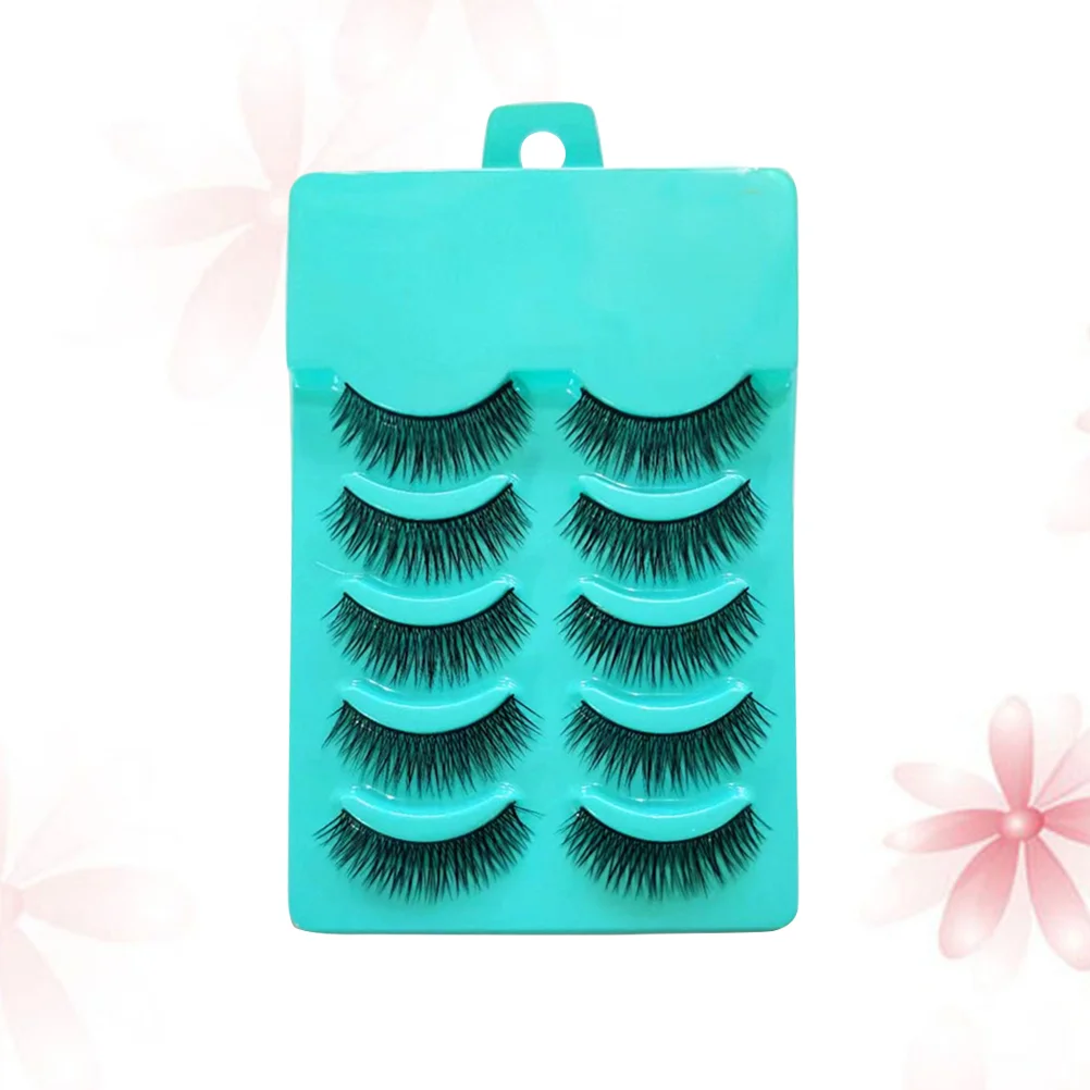

Eyelashes Lashes Fake Gluehalf Looking Naturalreusable Artificialno Stick Short Wispy Faux Fluffy Eyelash Makeup Color