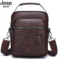 jeep buluo men messenger pu bag outdoor multiple uses travel bag waterproof phone shoulder chest crossbody pockets