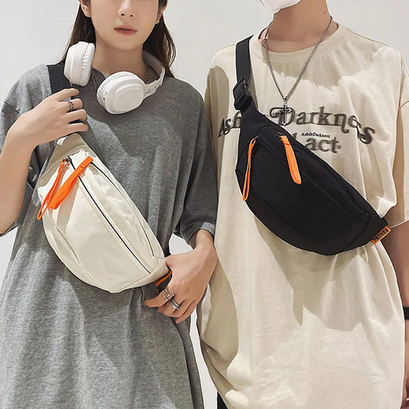 

Street style Waist Bag Hip pack Nylon Woman Fanny pack Large capacity Crossbody Chest Bags Unisex Hip hop Belt Bag Waist packs