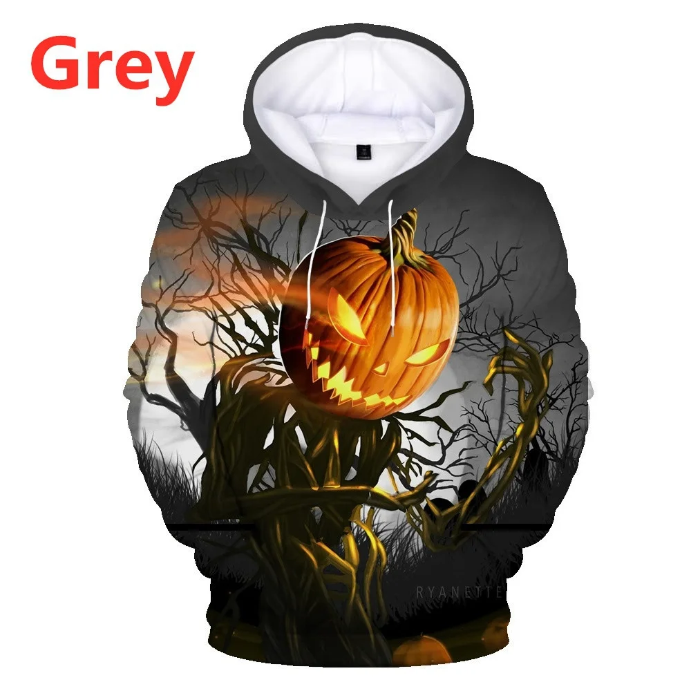 

2022 Halloween Funny Hoodie 3D Printed Pumpkin Funny Pattern Pullover