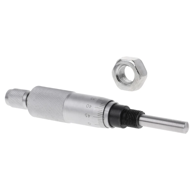 

Professional Measure Ruler Round Needle Type Thread Micrometer Head Measurement Measure Tool 0-25mm Range Metal 0.01mm