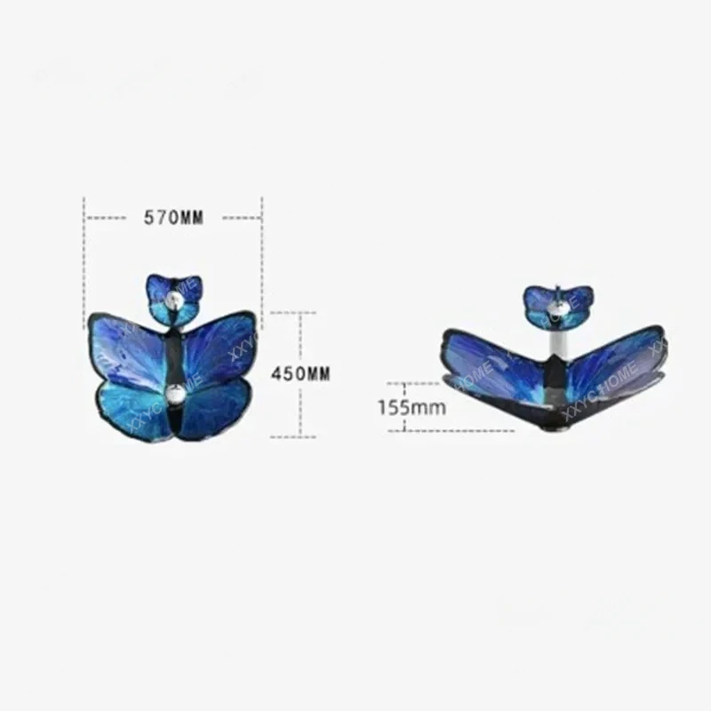 Раковина из закаленного стекла FOSUHOUSE форма бабочки