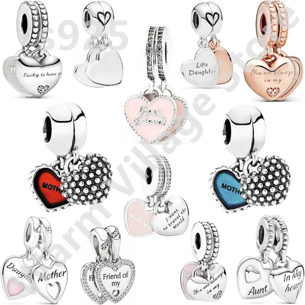 

Ladies Rose Gold Heart Pendant Girl Infinite Charm Shiny Beads Compatible Original String Bracelet Handmade Jewelry Wholesale