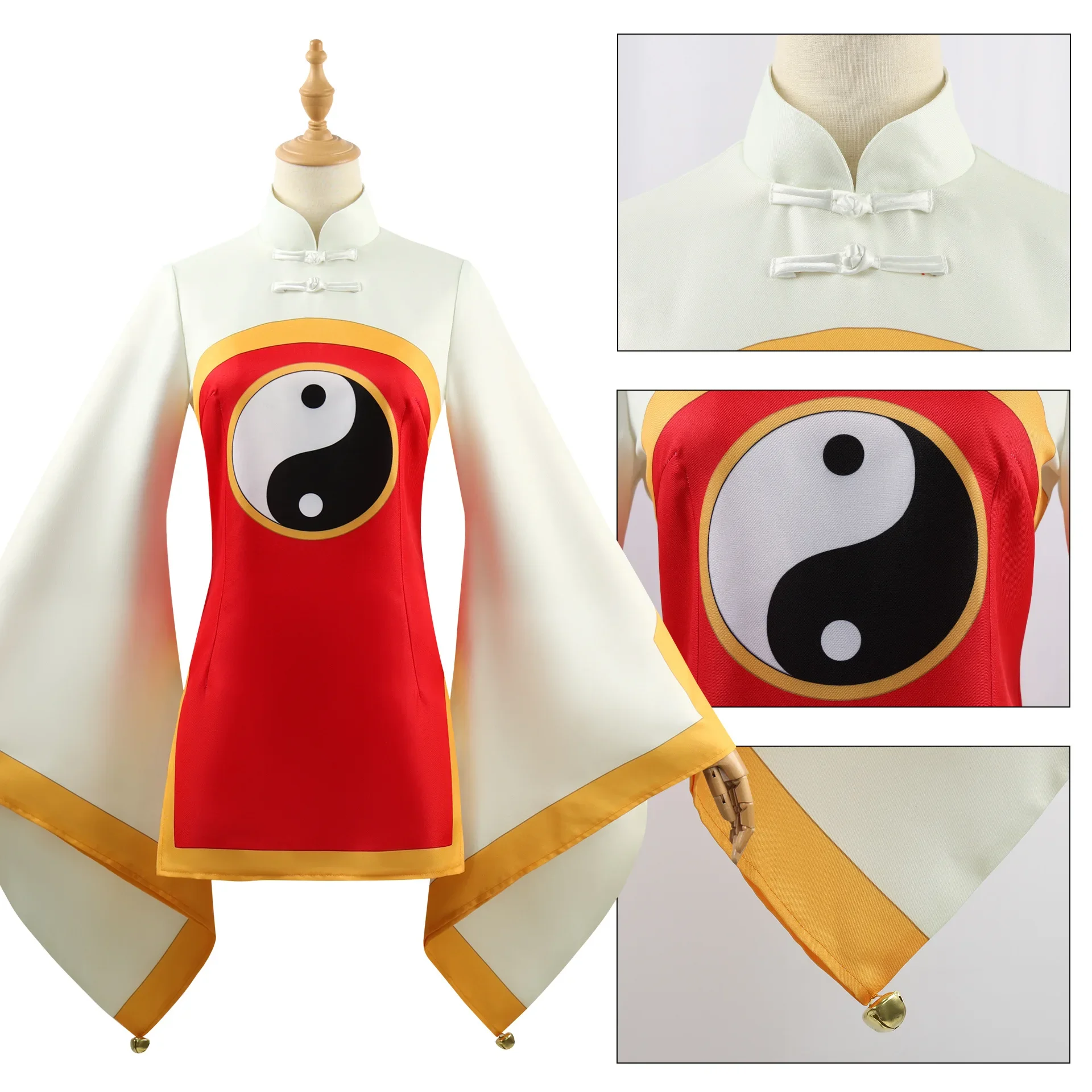 Аниме Card Captor Sakura Li Meling Косплей Костюм Униформа Верхний халат Одежда Платье для