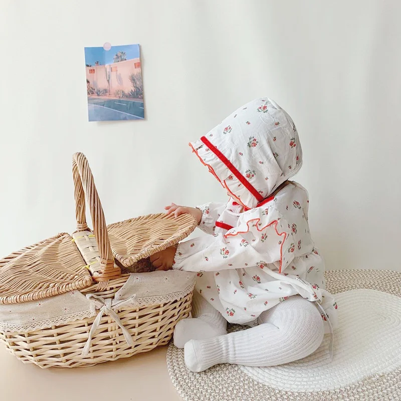 

Autumn Baby Long Sleeved Clothes Creeping Clothes Baby One-piece Clothes Girl Sister