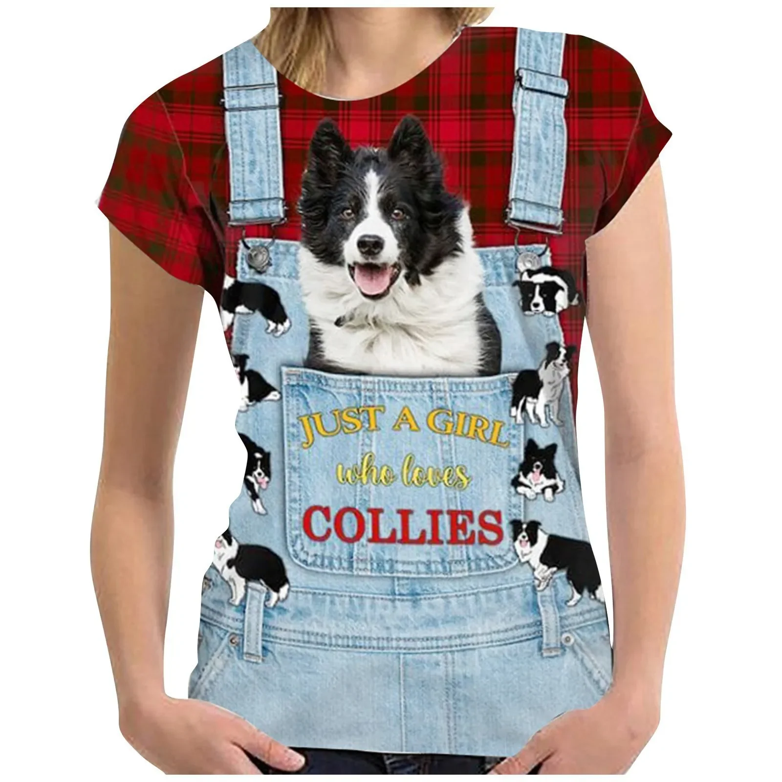 2022 модная женская 3D футболка с коротким рукавом для домашних животных